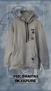 HOODIE GRIS ESPACIAL PSICONAUTAS - KYA PURE